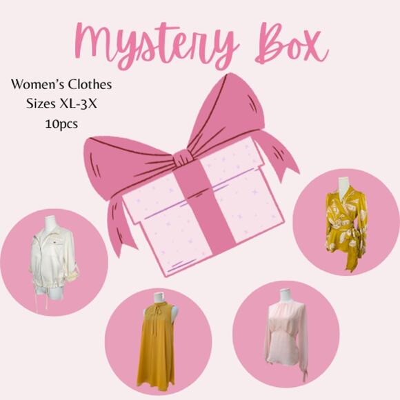 XL-3X WOMEN'S CLOTHES MYSTERY BOX 10 PCS - Picture 1 of 1